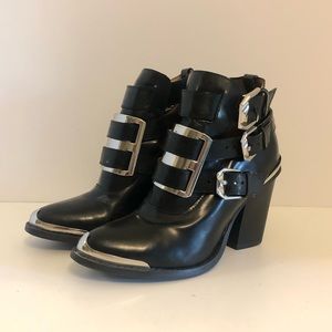 Jeffrey Campbell Hyatt Buckle Ankle Booties